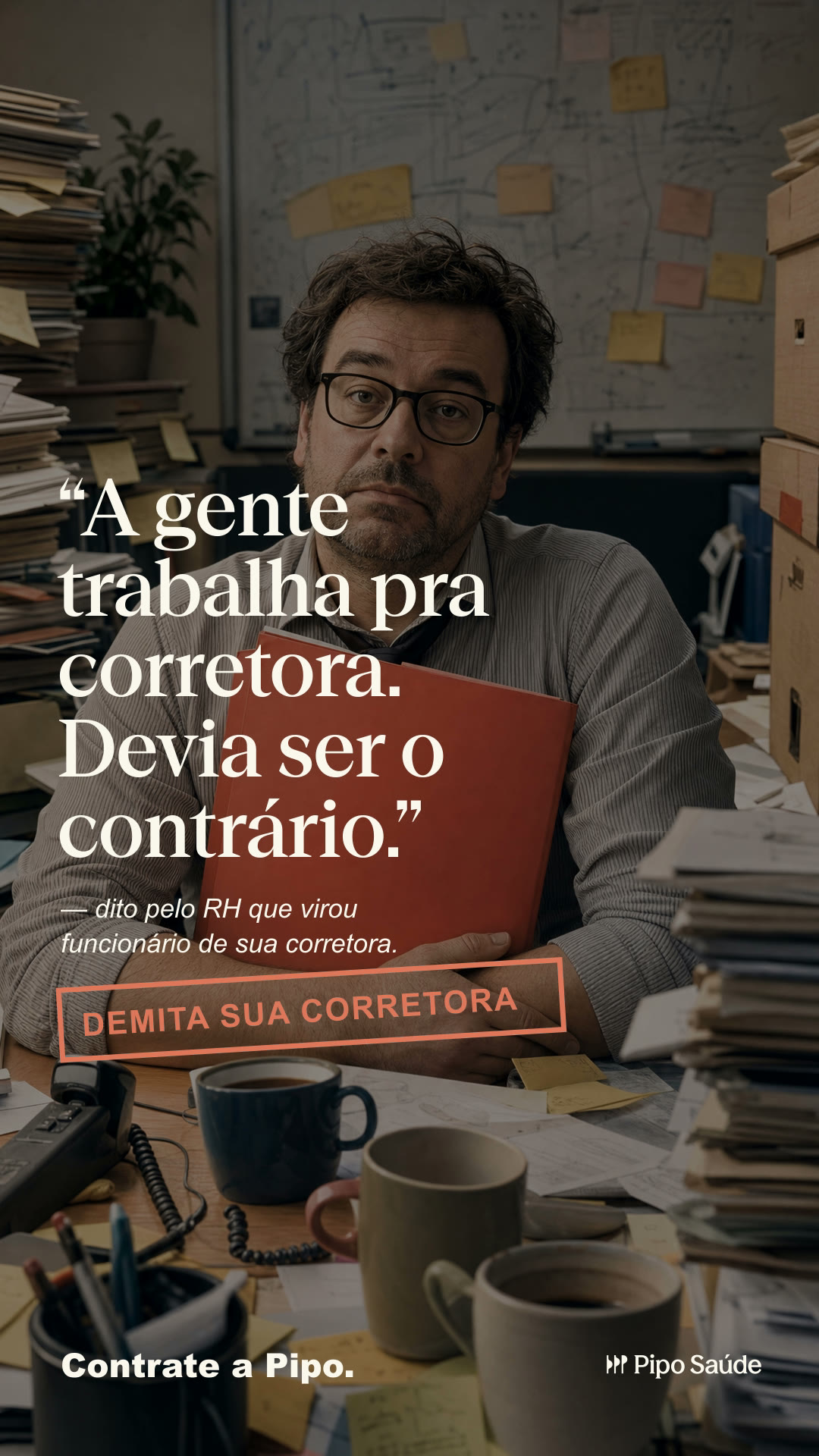 Peça da campanha Demita sua corretora